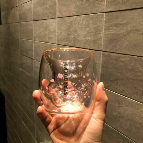 2019 starbucks limited eeition cat foot cup sakura 6oz pink double wall glass mug cat claw mug