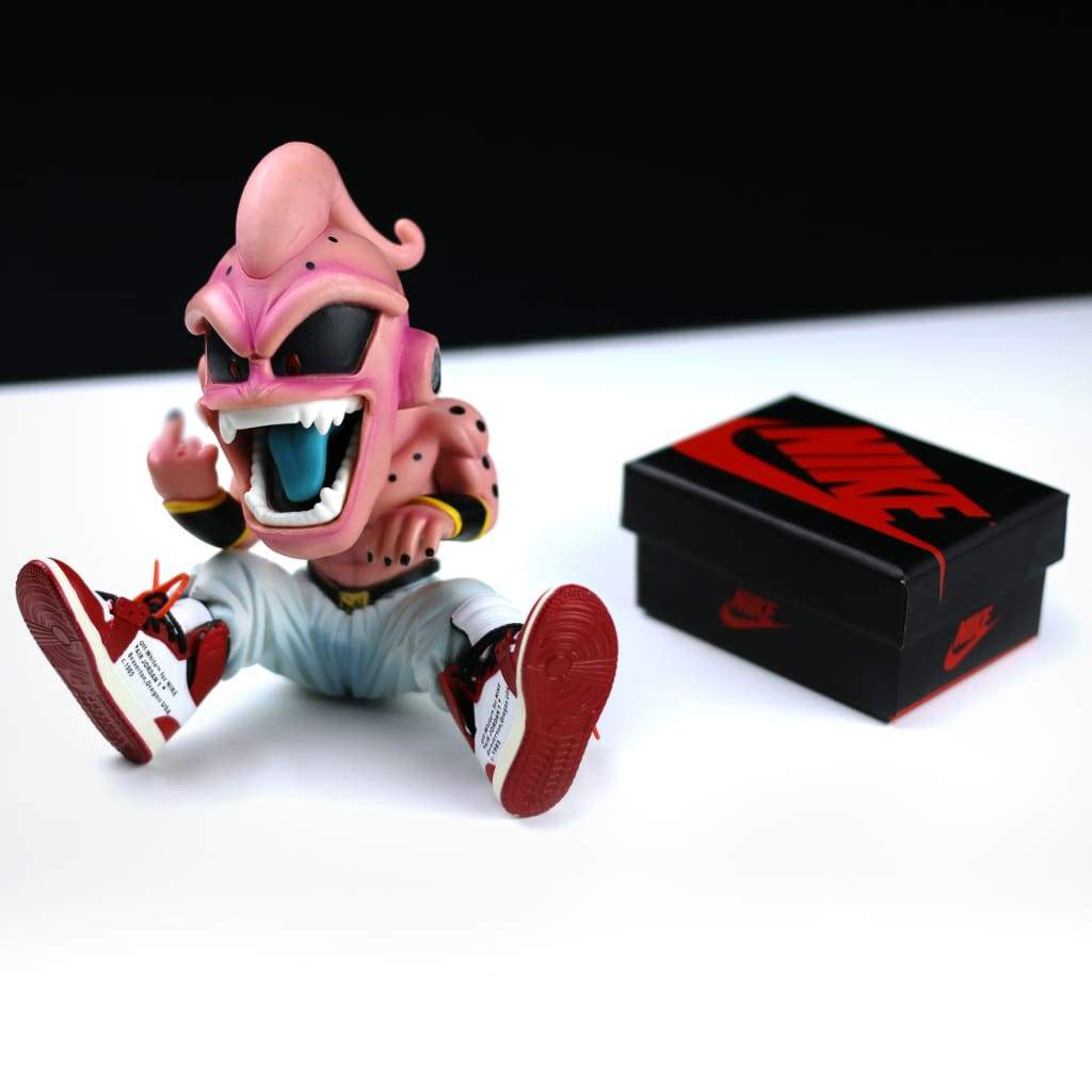 DBZ KID Buu Figure with 3D Sneakers Display Set