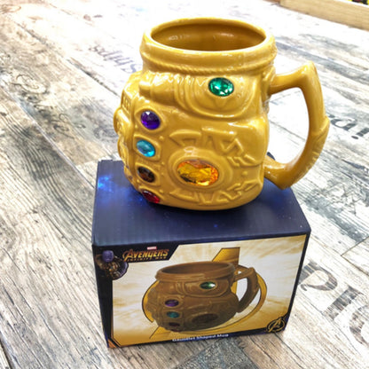 Avengers Justice League Thanos Fist Mug Marvel Hero fist coffee mugs Creative Cartoon Milk Water Mug With Handgrip 16oz （1 Pcs）